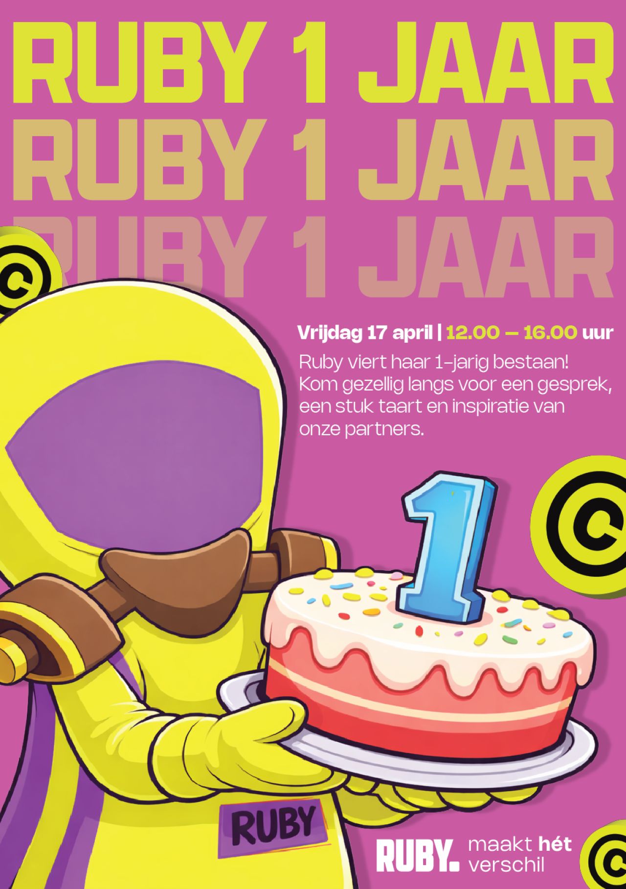 Ruby Flyer Ruby 1 jaar: vier het met ons mee op 17 april › Werkplaats Online ...